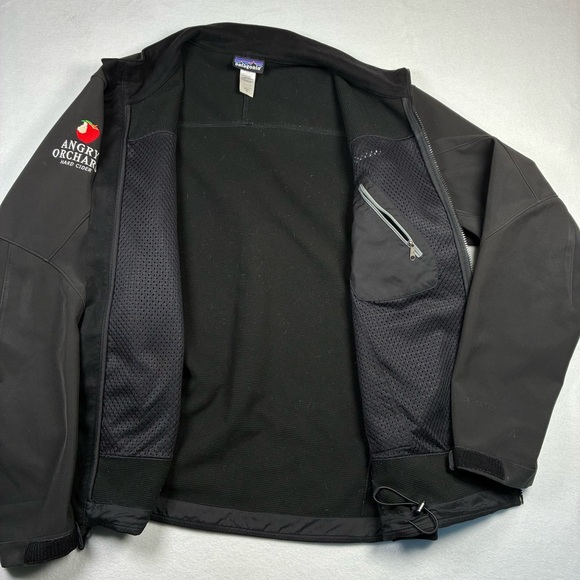 Patagonia Jacket Men’s Polartec Windbloc Black Angry Orchard Logo XL EUC - Picture 3 of 10